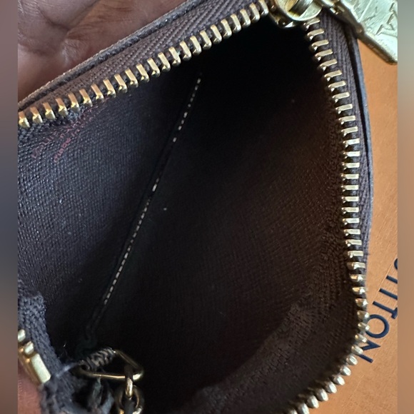 Pre-loved Louis Vuitton Card Holder & Key Pouch in damier ebene - Picture 10 of 11